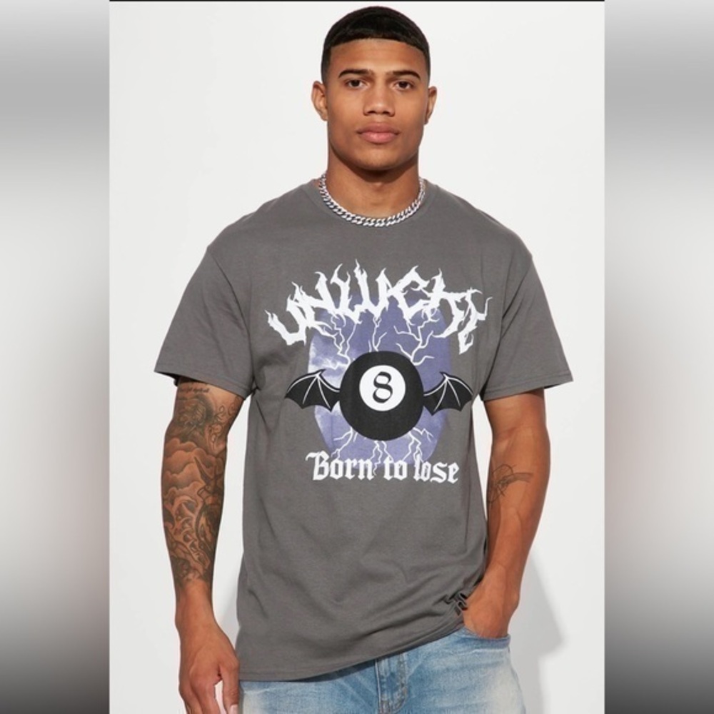 Fashion Nova Men Born To Lose Graphic T-Shirt
